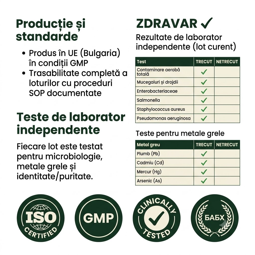 ZDRAVAR - teste de laborator si certificari