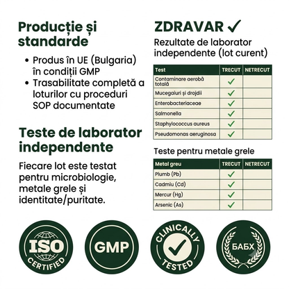 ZDRAVAR - teste de laborator si certificari